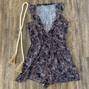 Navy Banana Republic Romper